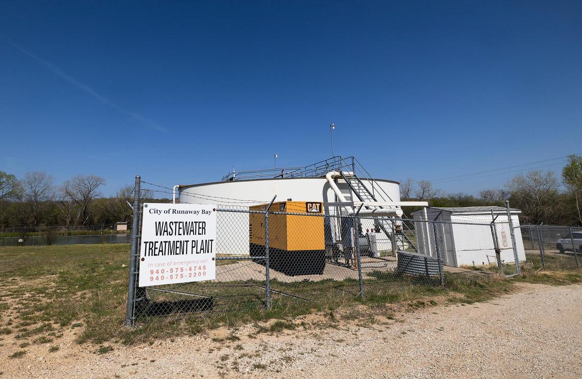 The Runaway Bay Wastewater Treatment Plant on Tuesday, March 25, 2025. Mayor Herman White says parts of the aeration tank are in need of being replaced.