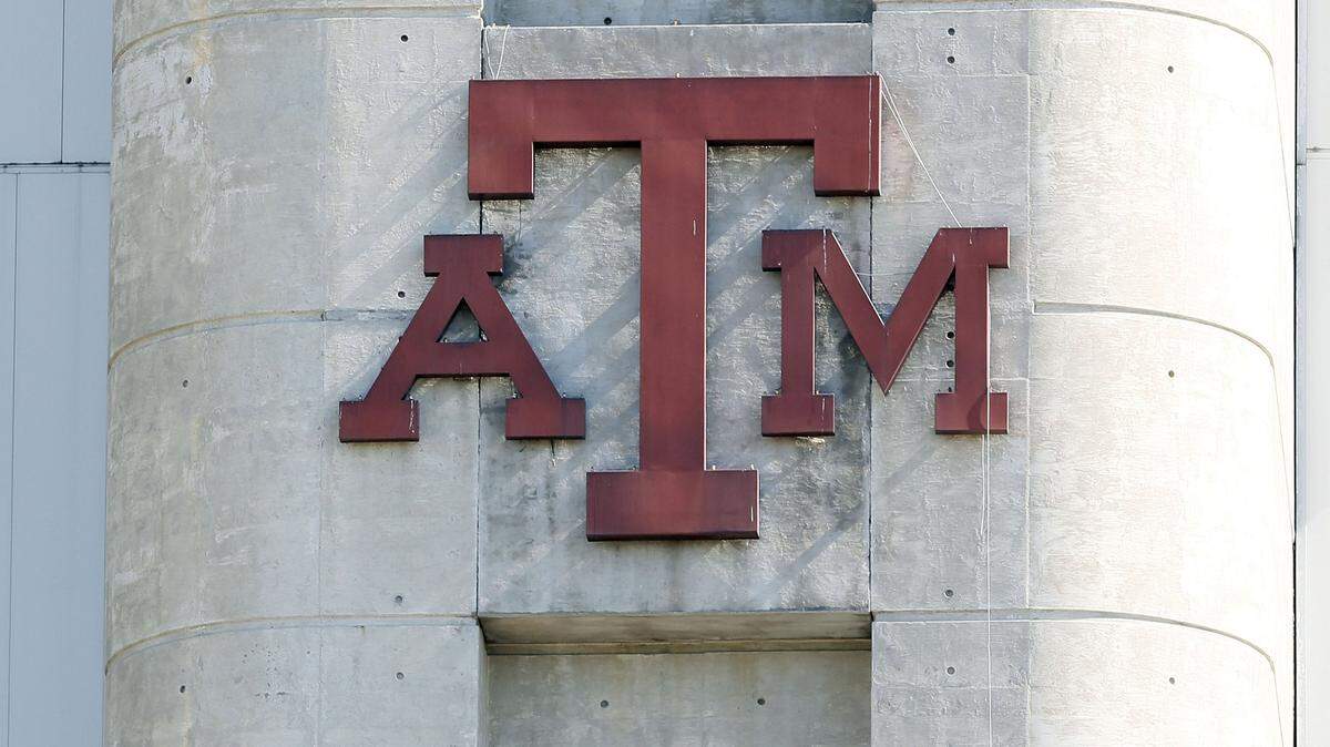 Oct 19, 2013; College Station, TX, USA; Texas A&M Aggies logo on the Kyle Field stadium before the game between theTexas A&M Aggies and the Auburn Tigers. Mandatory Credit: Soobum Im-USA TODAY Sports