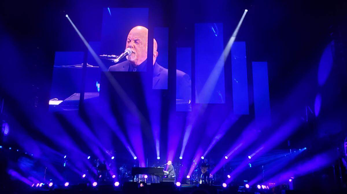 Billy Joel played a hit-filled, two-hour set in front of more than 40,000 fans at Globe Life Park in Arlington on Oct. 12.