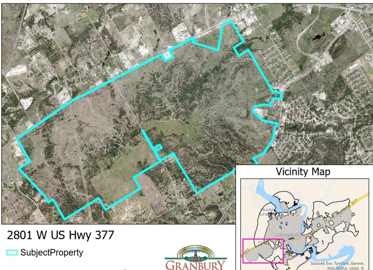 More than 2,000 acres on the west side of Granbury, known as Knox Ranch, could be rezoned for industrial uses.