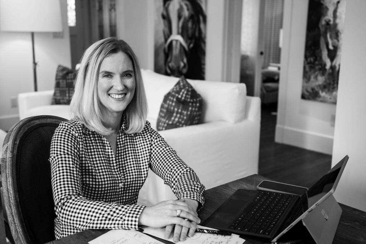 Cye Wagner is an exploration manager at Cooper Oil & Gas Inc. She has to balance working from home with being a mother for her two children.