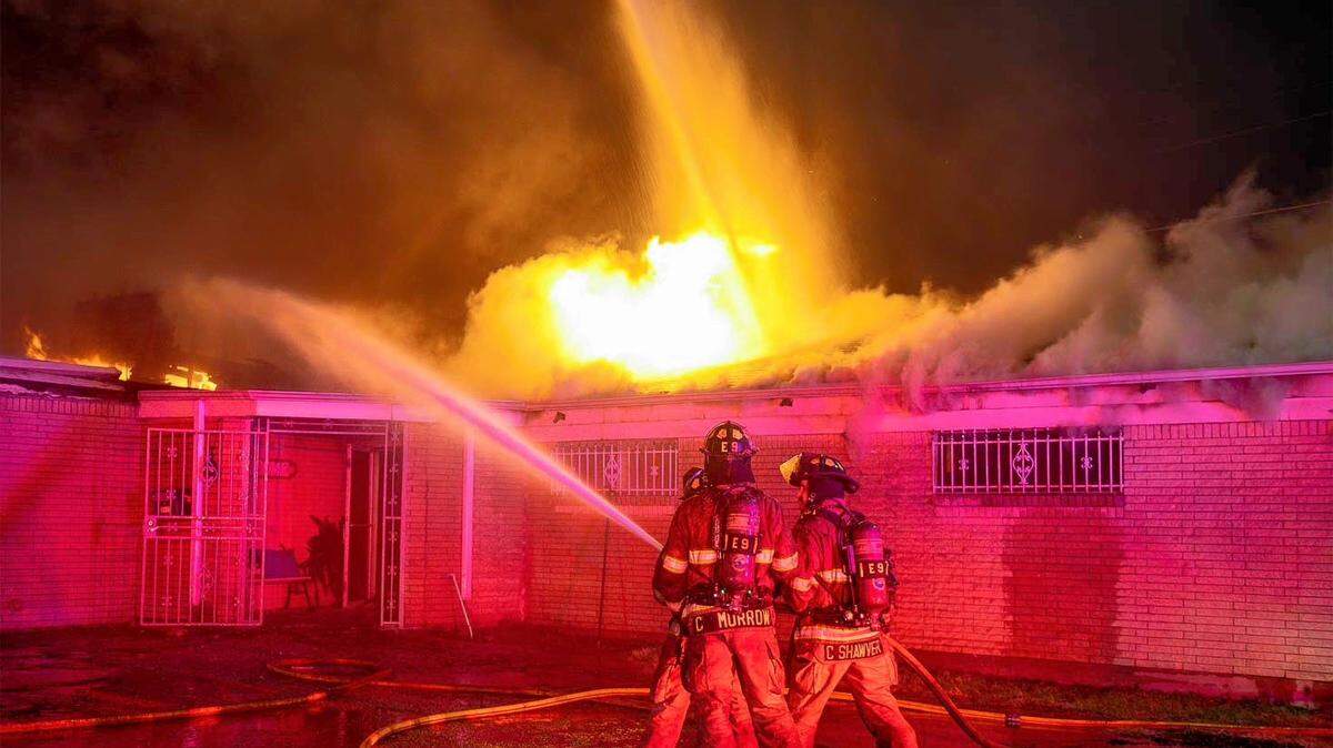 The Fort Worth Fire Department responded to a church fire early Tuesday morning, Jan. 24, 2023. Officials are investigating the cause.
