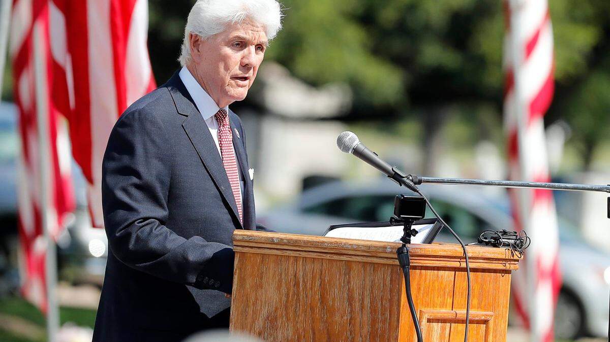 U.S. Rep. Roger Williams, speaking a Memorial Day service in Fort Worth, said he is condiering a run for House speaker.