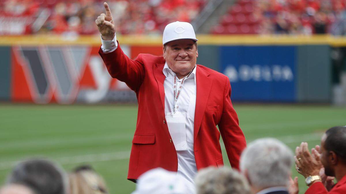Former Cincinnati Reds’ great Pete Rose, here pictured at a Reds game in 2018, celebrated his 80th birthday on Wednesday.