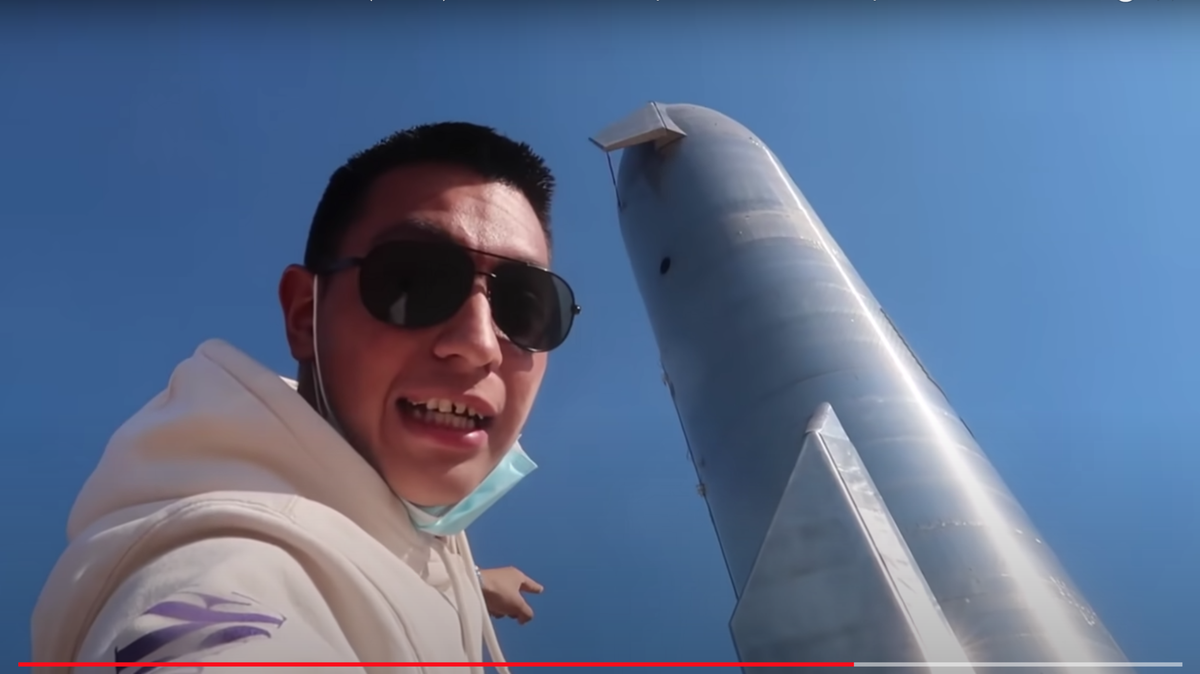 Cesar Galaviz is wanted by police after he filmed himself at a Texas SpaceX facility in March and posted the video to YouTube.