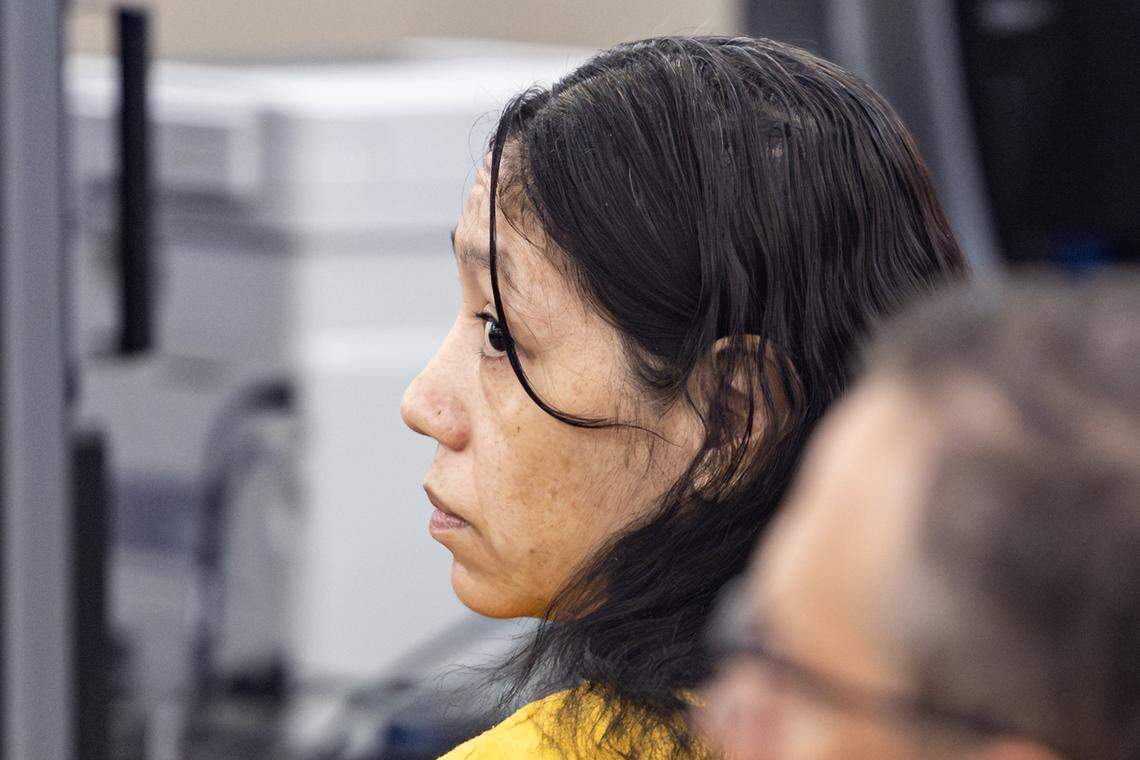 Cindy Rodriguez-Singh appears for a consultation hearing in the 372nd District Court at the Tim Curry Criminal Justice Center in Fort Worth on Oct. 16, 2025. Rodriguez-Singh is charged with capital murder in the death of her 6-year-old son, Noel, whose body has not been found.