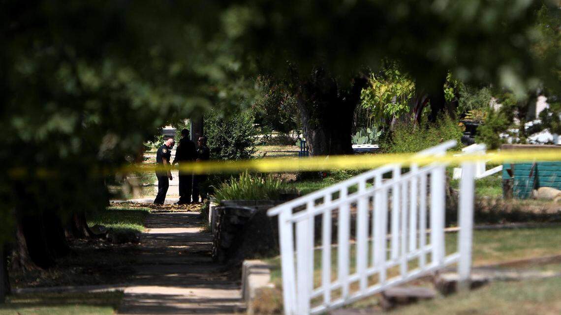 Fort Worth police investigate the murder of a 4-year-old girl in the 2100 block of Hurley Avenue on Aug. 24, 2020, in Fort Worth.