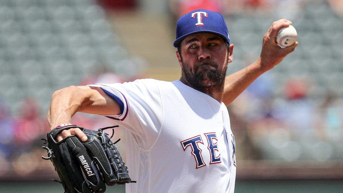Texas Rangers pitcher Cole Hamels is pictured in this file photo.