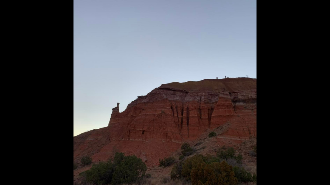 A hiker became trapped on a cliff at Palo Duro Canyon State Park in Texas.