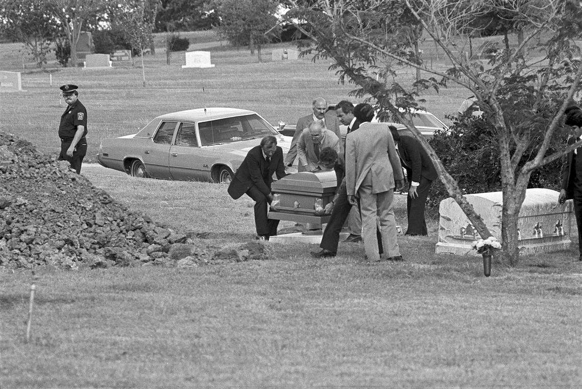 Oct. 4, 1981: Lee Harvey Oswald was exhumed from his grave at Rose Hill Memorial Park in Fort Worth. Following an autopsy in Dallas, Oswald’s remains were reburied in a new casket.