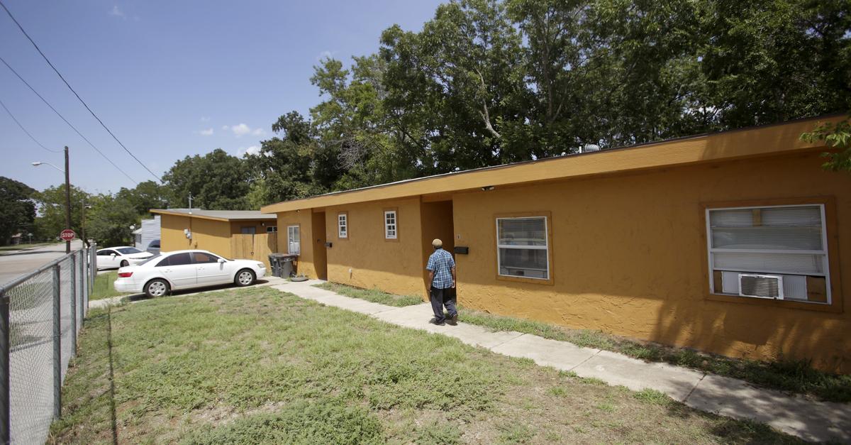 Huma-Faith founder Baquee Sabur outside of the homeless shelter for Muslim women, Khadijah’s House, in Fort Worth, Texas on Wednesday, Aug. 15, 2018.