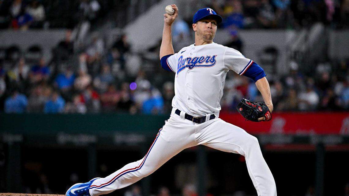 Texas Rangers starting pitcher Jacob deGrom appeared in six games this season before he was done for the year. The Rangers announced on Tuesday he will need season-ending Tommy John surgery.