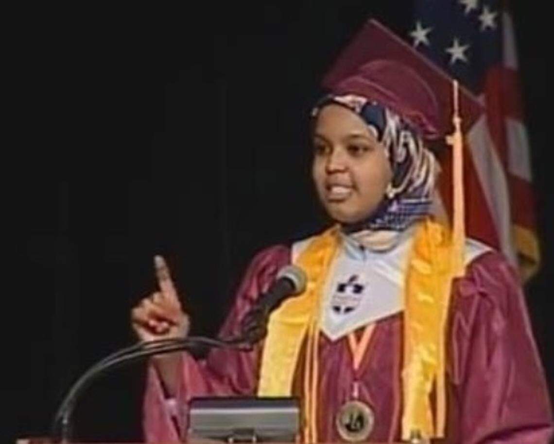 Yasmin Abdillahi was the valedictorian of her class at Harding High School in Saint Paul, Minn.