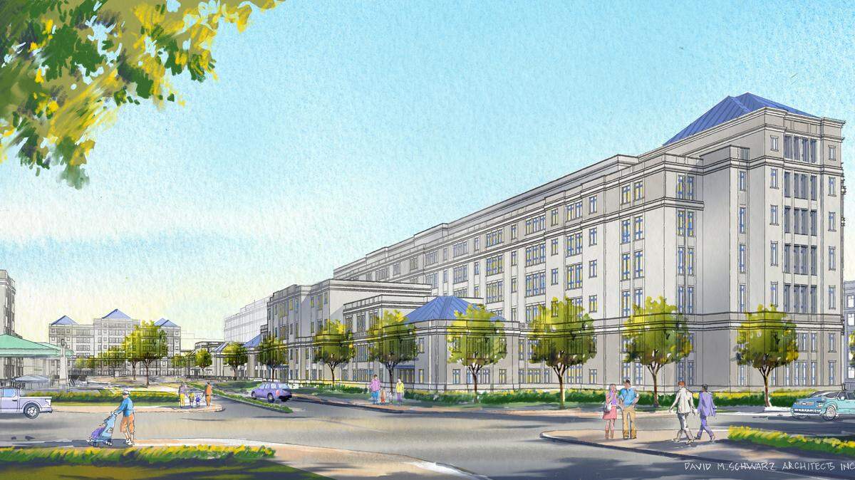 A rendering of a planned 700,000-square foot medical tower on Cook Children’s Fort Worth campus.