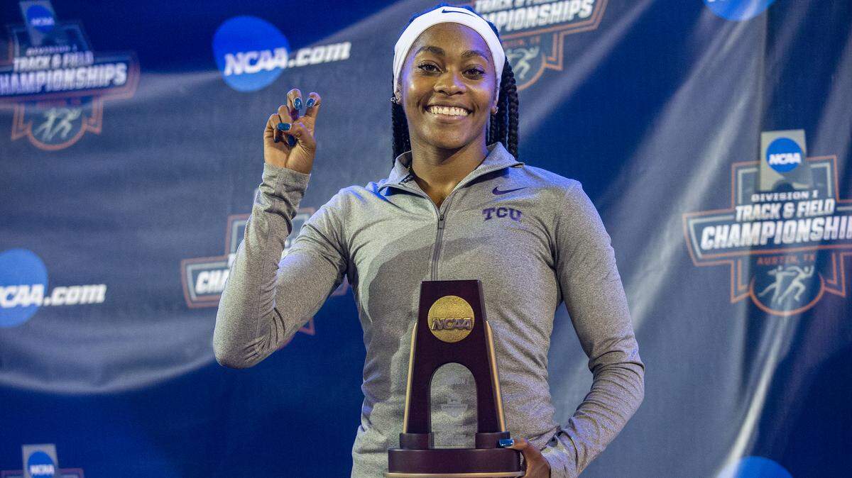 TCU junior Destiny Longmire used a career best to finish fourth in the long jump and earn First Team All-America honors Thursday at the NCAA Outdoor Track and Field Championships at Mike A. Myers Stadium.