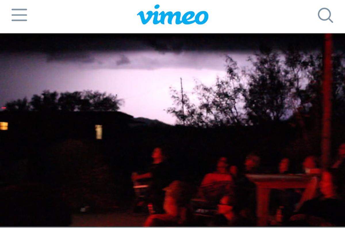 Town of Lobo during a storm