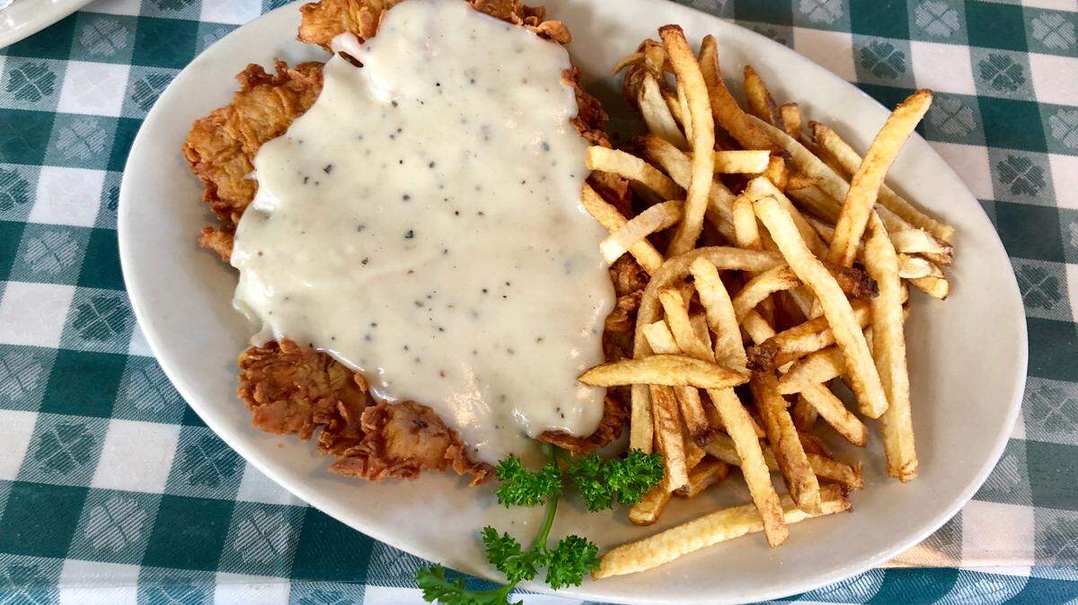 One of Fort Worth’s best high-end chicken-fried steaks is served at Lucile’s Stateside Bistro.