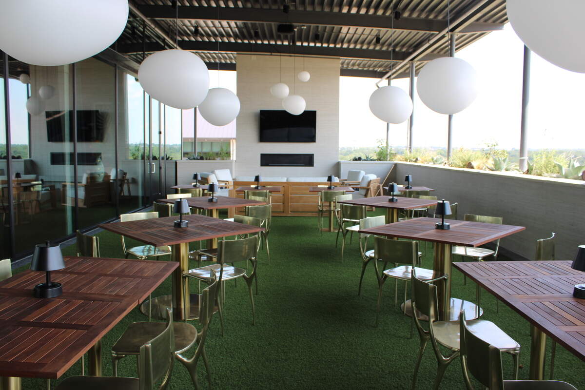 Just how co-owner Jason cross intends for guests to treat the restaurant as they want, the outdoor space offers a more casual-lounge vibe for guests to enjoy the view.