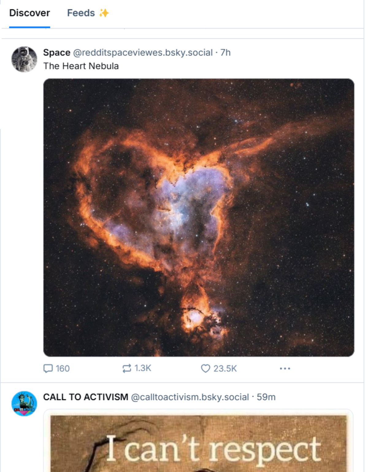 The Bluesky app takes on the same look as twitter with a homepage of various posts consisting of photos, videos or just text.