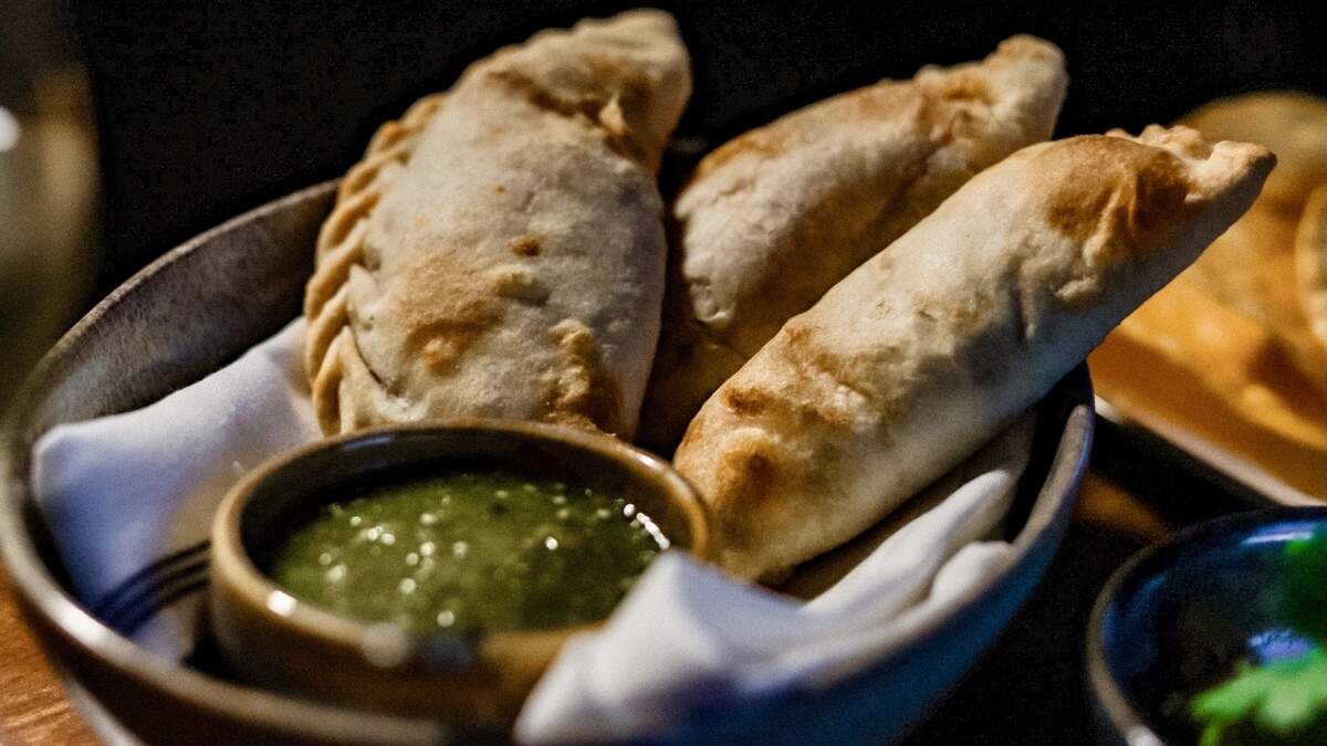 Chicken empanadas at Tinie’s.