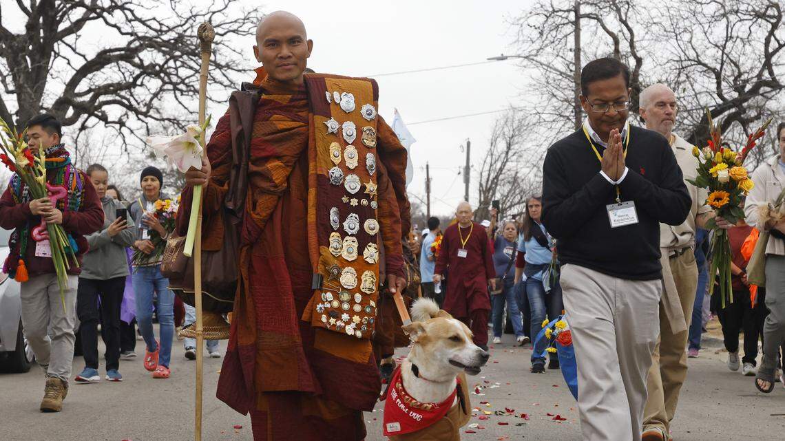 Walk of Peace receives national courage award honoring monks’ 2,300-mile journey