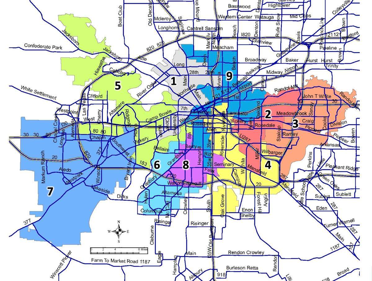 Fort Worth ISD trustee districts