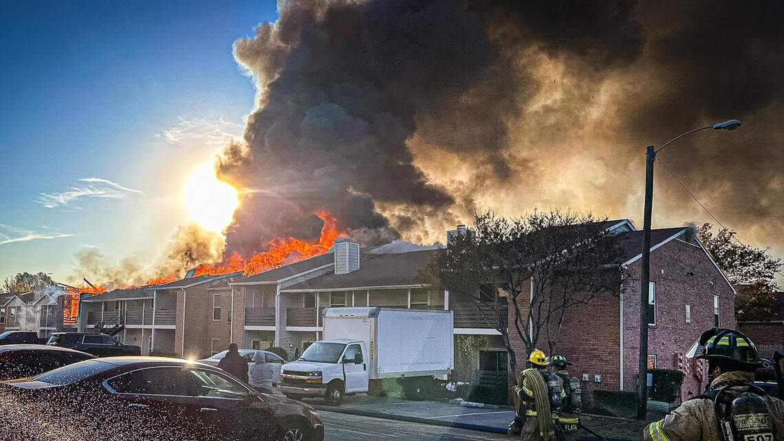 3-alarm apartment fire displaces almost 50 residents in far east Fort Worth