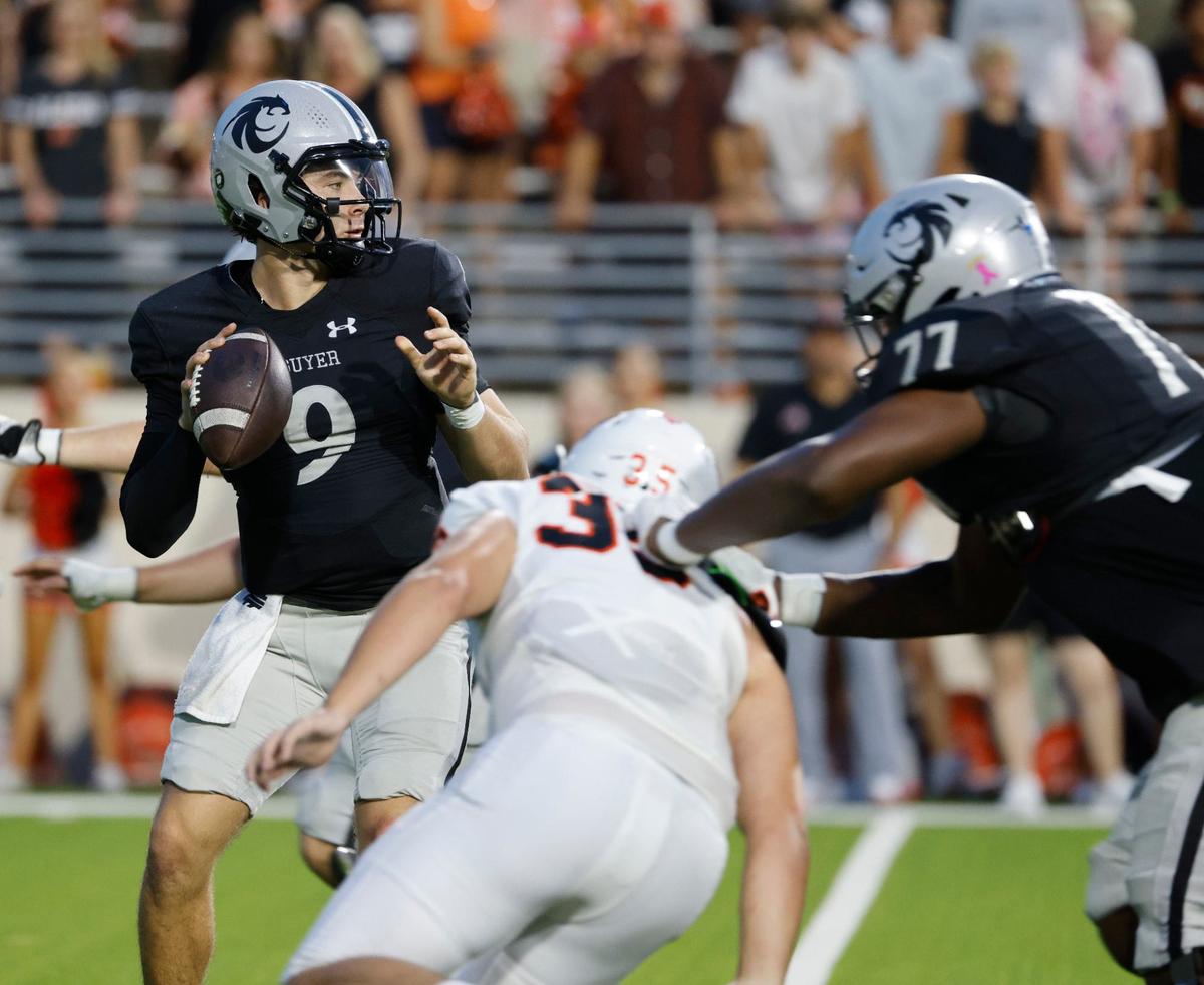 Aledo drops the season opener to Denton Guyer at C.H. Collins Athletic Complex in Denton Texas, Friday, Aug. 30, 2024.