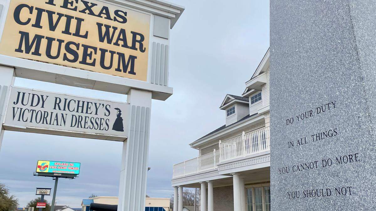 The Texas Civil War Museum in White Settlement, Texas, as seen Jan. 19, 2021.