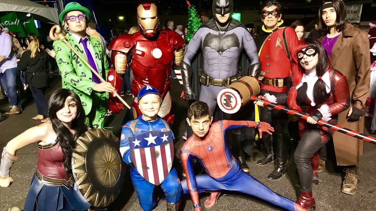 Damon Billeck, diagnosed with bone cancer at age nine, poses in his Captain America costume. The "Avengers" character, and the actor who plays him, have served as an inspiration to the 13-year-old cancer patient.