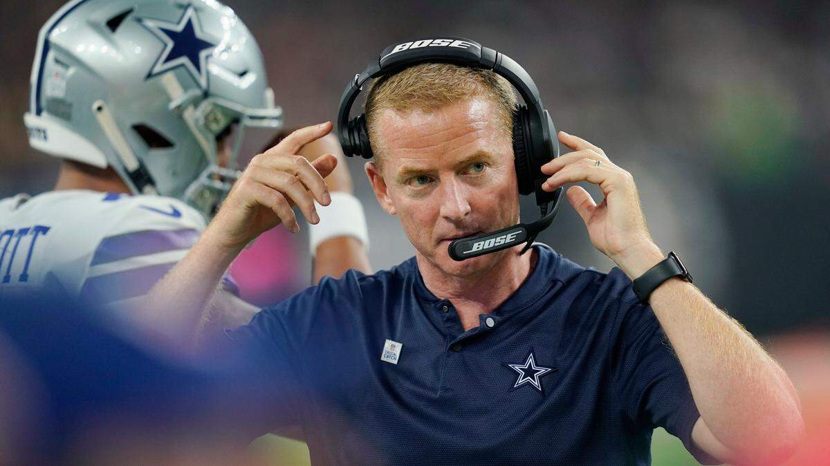 Dallas Cowboys head coach Jason Garrett during the first half of an NFL football game against the Houston Texans, Sunday, Oct. 7, 2018, in Houston.