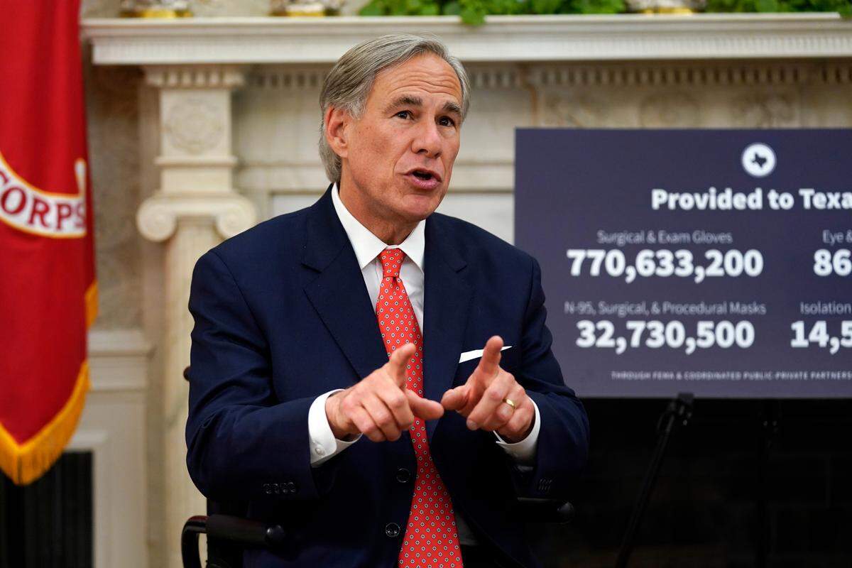 Texas Gov. Greg Abbott was on hand for the Genesys 300 at Texas Motor Speedway on Saturday night.