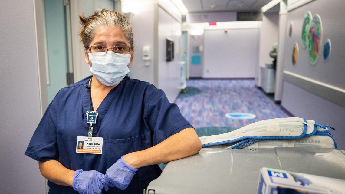 Front-line worker sanitizes Cook Children’s with a touch of kindness amid COVID-19