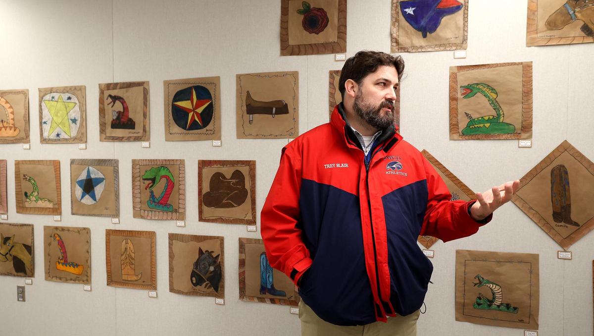 Trey Blair, the head of lower school at Fort Worth Country Day, gives a tour of the facility on Tuesday, Feb. 18, 2025.