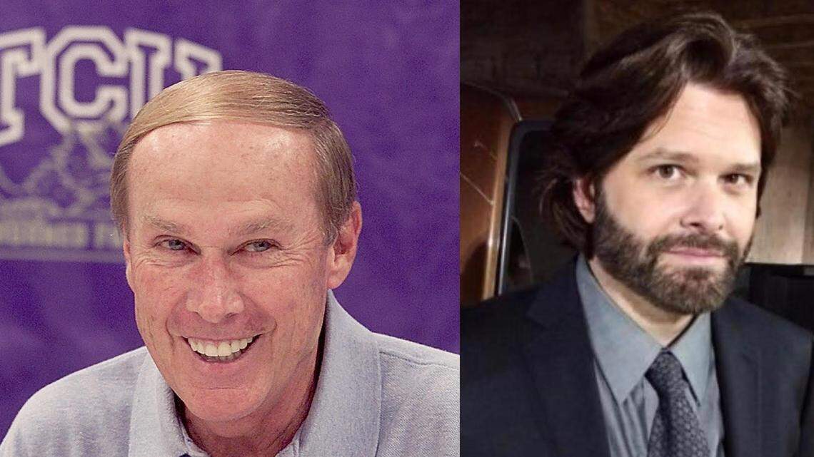 Longtime KTCK morning radio personality Gordon Keith, right, created the eternally funny radio bit “Fake Billy Tubbs” based on the former TCU men’s basketball coach. Billy Tubbs died on Sunday. He was 85.