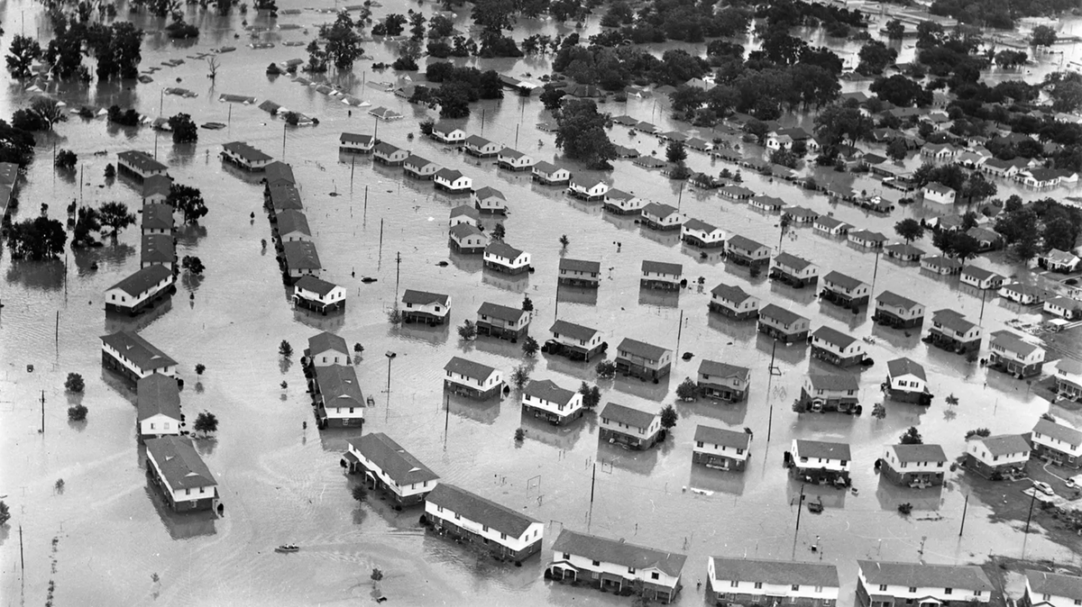 A 1949 flood in Fort Worth left 13,000 people homeless and 10 people dead.