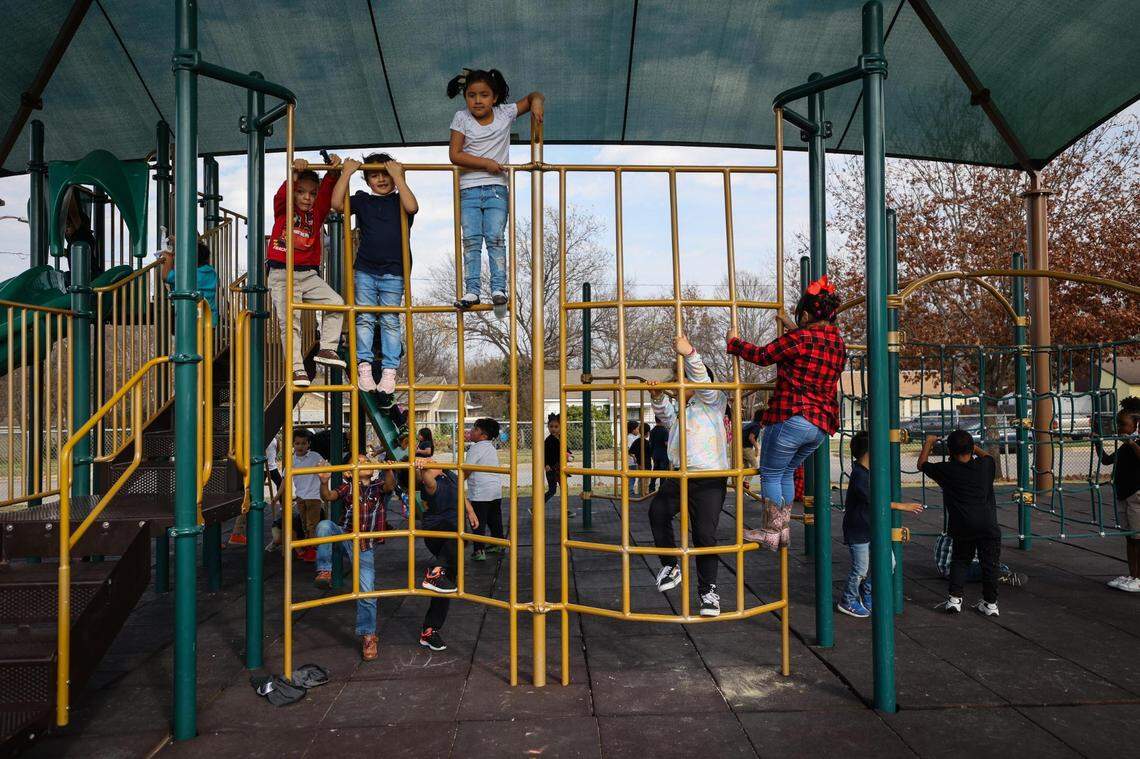 Aging playground equipment that is too tall for W.J. Turner’s youngest students is all kids have to play on at recess. The district is working to provide equity and safety to students across the district with a new initiative.