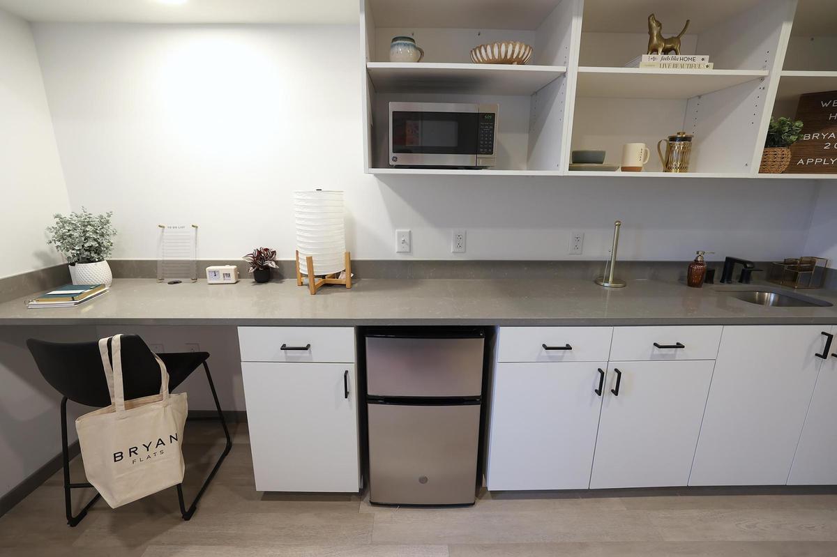 A model efficiency at the new Bryan Flats located in the Near Southside neighborhood of Fort Worth on Thursday, Jan. 30, 2025.