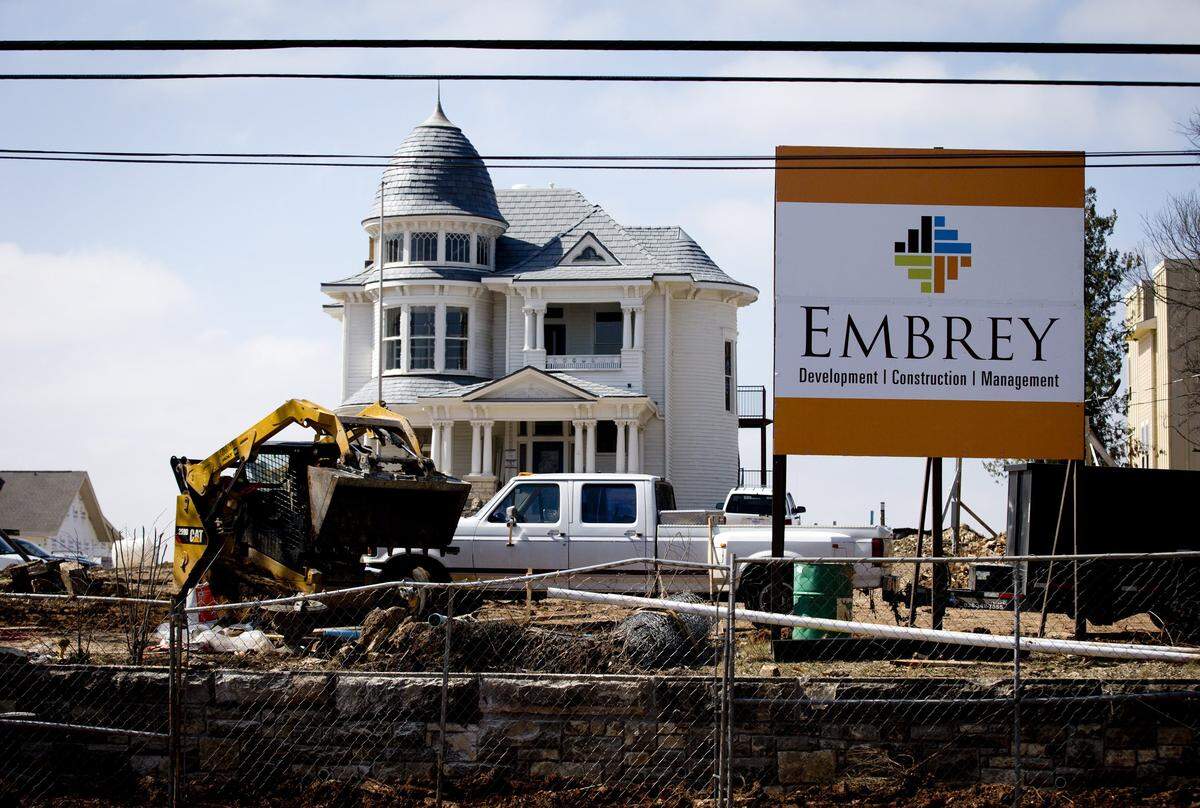 Embrey Partners is preserving the Garvey Residence, a Victorian home and a Texas landmark, as part of its construction of a 10-acre, 353-unit apartment community on Fort Worth's Samuels Avenue, as shown Monday, February 26, 2018.