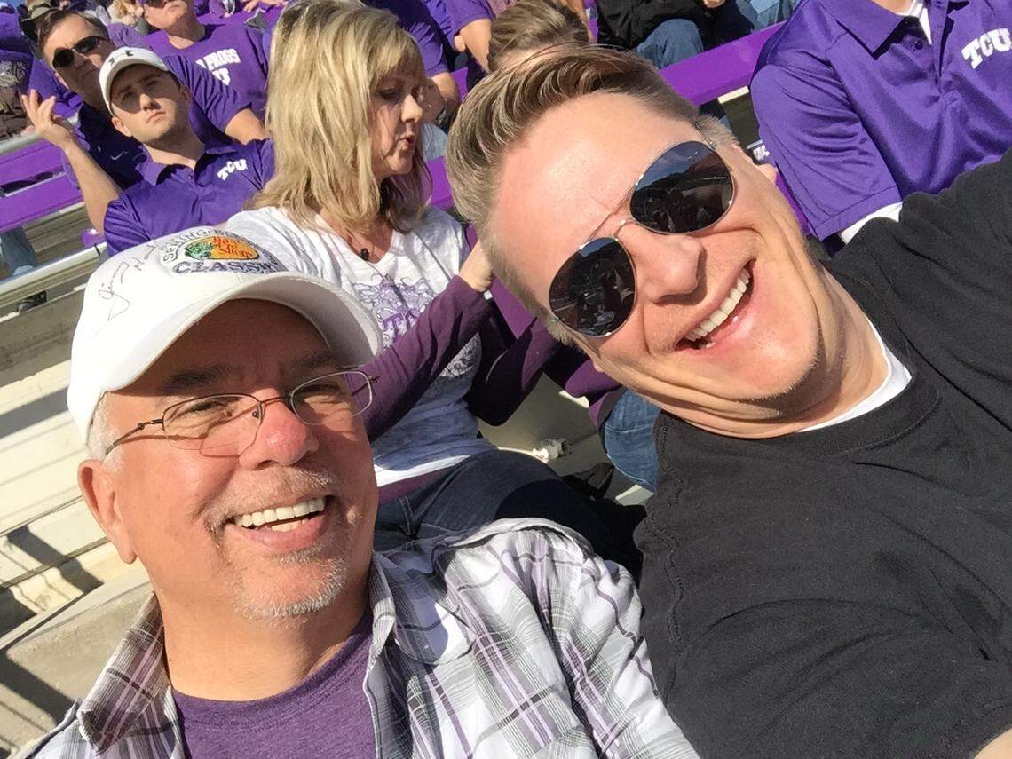 Pastor Terry Kizer (left) and Lance Rowe