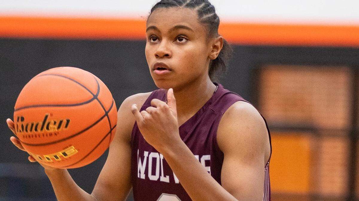 Timberview’s Destiny Jackson at the free-throw line vs. Boswell in a regional quarterfinal game, Monday Feb. 18, 2019 from Aledo HS. Timberview won 68-46. Jackson scored 18 points.