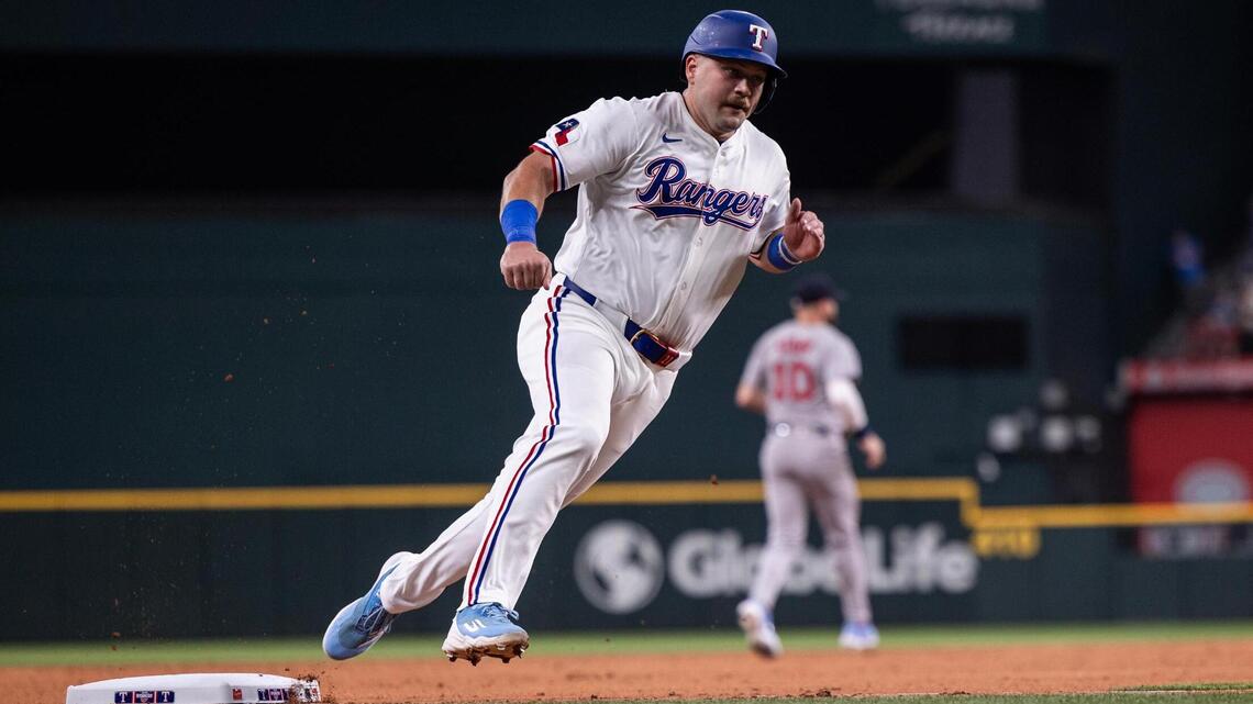 The Texas Rangers recall infielder Jake Burger from minor leagues