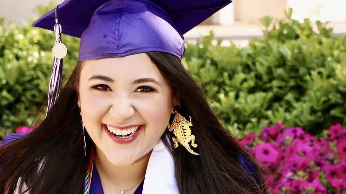 KayLeigh Nava graduated from Texas Christian University this year. Her father, Officer Henry “Hank” Nava, was killed in 2005.