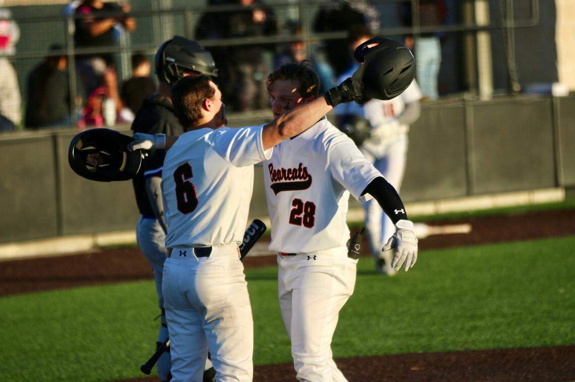 Aledo seniors Brooks and Blake Burdine, twin brothers, will share a final ride as Bearcat baseball competes for a state championship.