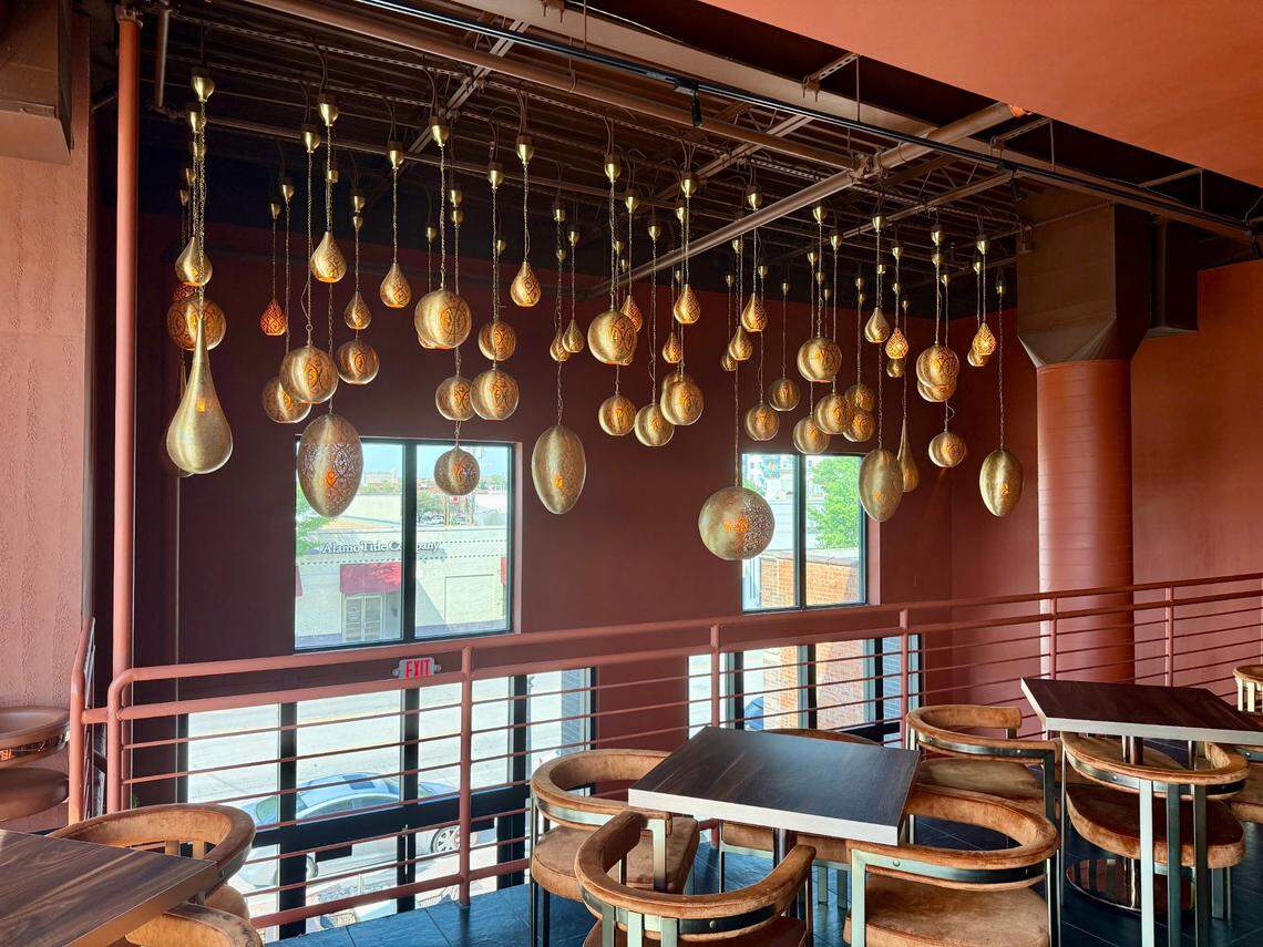 The second-story dining room view in Ko Thai, seen April 15, 2025 on West Magnolia Avenue in Fort Worth.