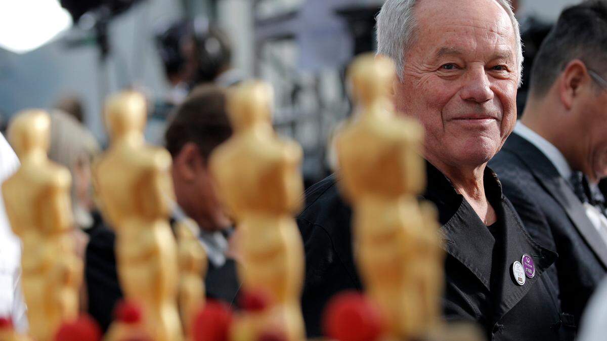 Wolfgang Puck arrives at the 2020 Oscars in Los Angeles.