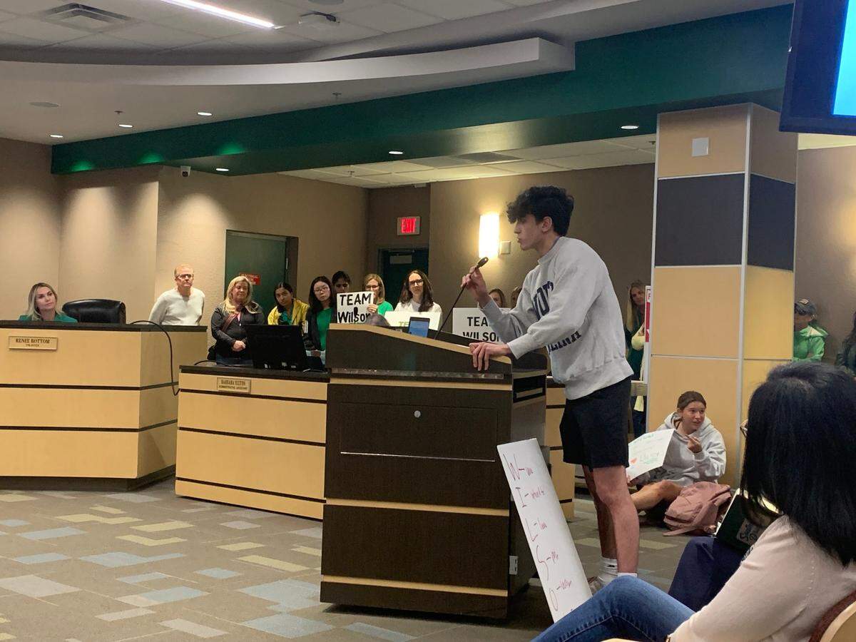 Nearly 50 students and parents signed up to speak in front of the Southlake Carroll school board on May 3, 2025 to condemn the personnel changes made.