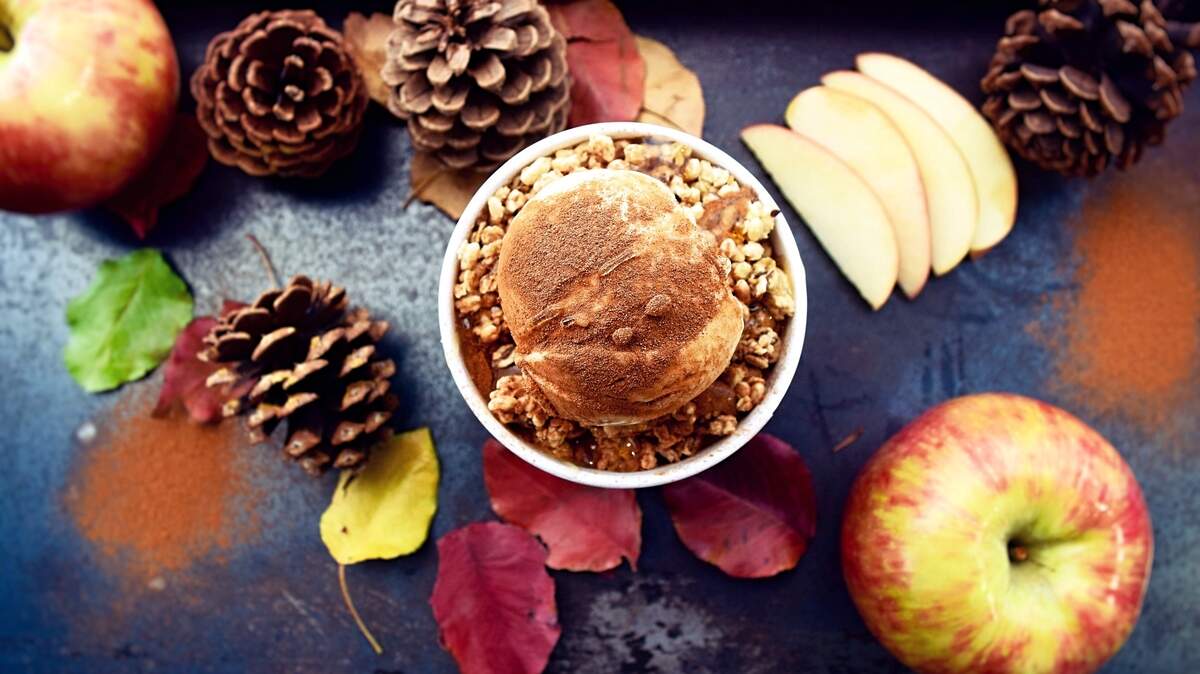 The Apple Pie bowl at Rush Bowls, which plans to open a Keller location near Keller Town Center