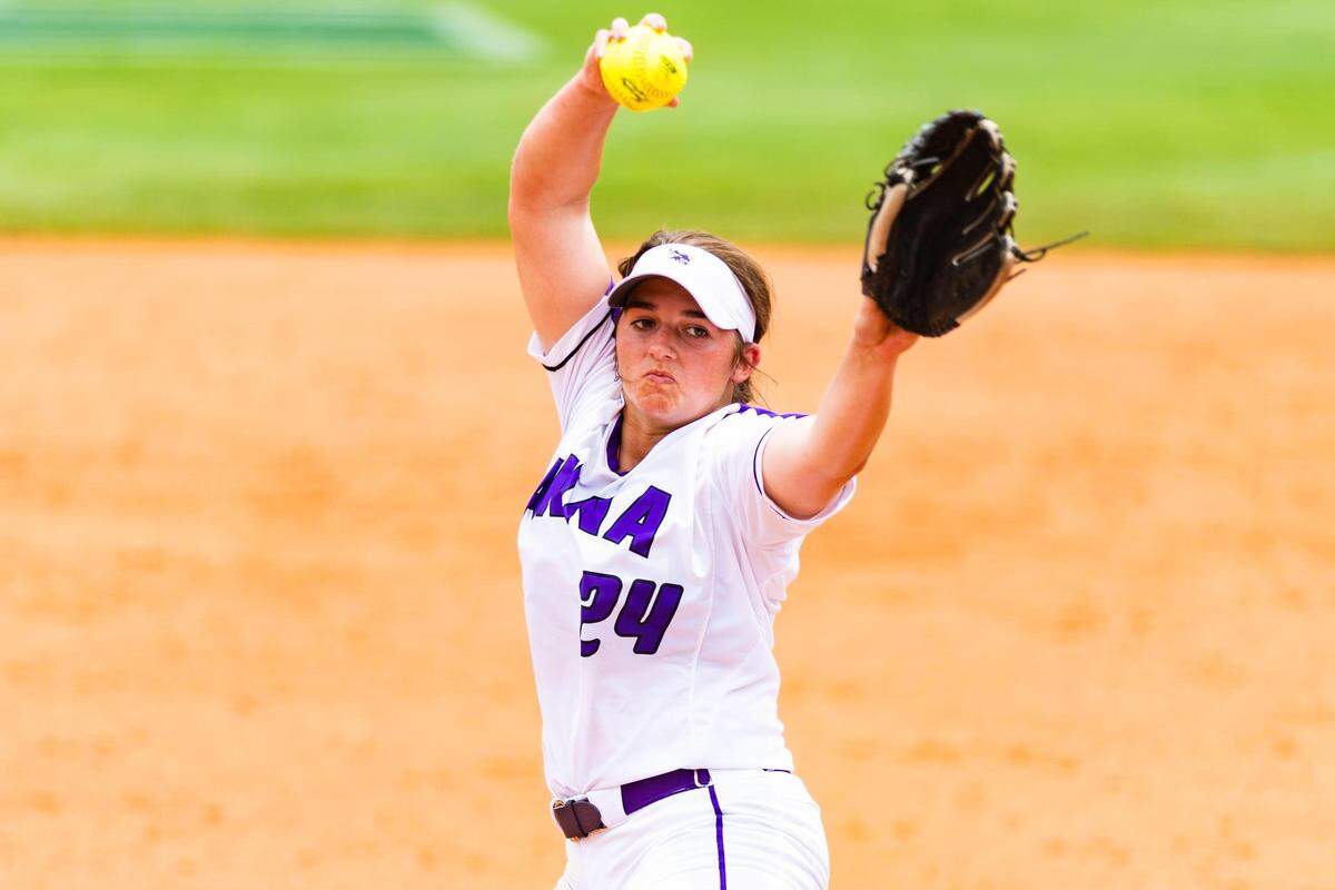 Anna senior pitcher Hannah Howell. Huffman Hargrave defeated Anna 12-0 in six innings during the 4A state championship, Saturday June 1, 2019.
