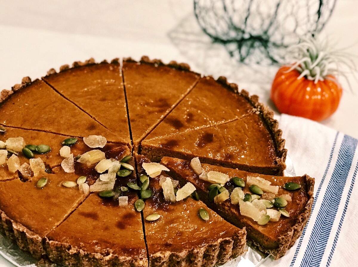 Pumpkin tart at Black Rooster Bakery & Cafe.